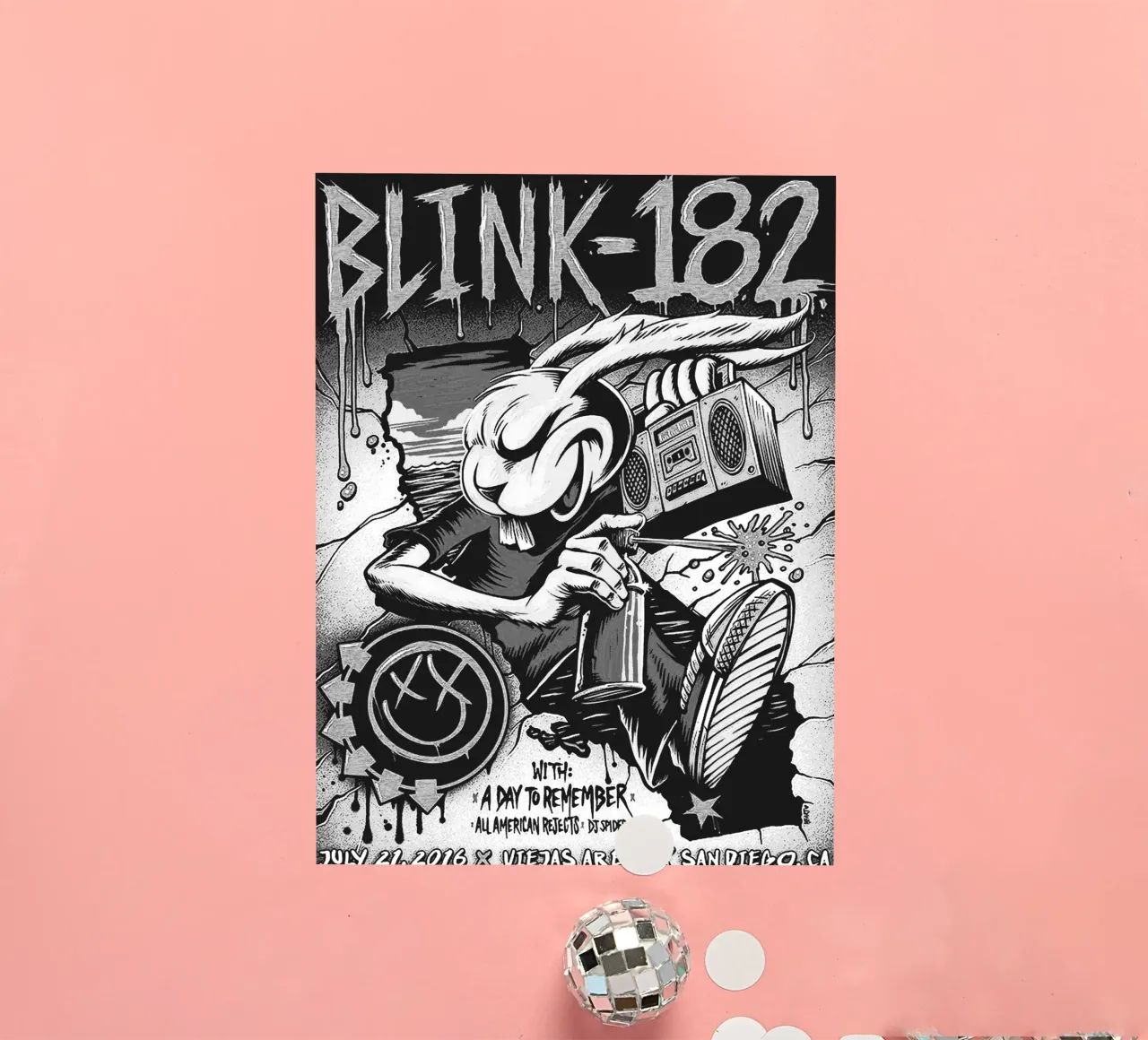 Art du groupe Blink-182 autocollant de vanhesling