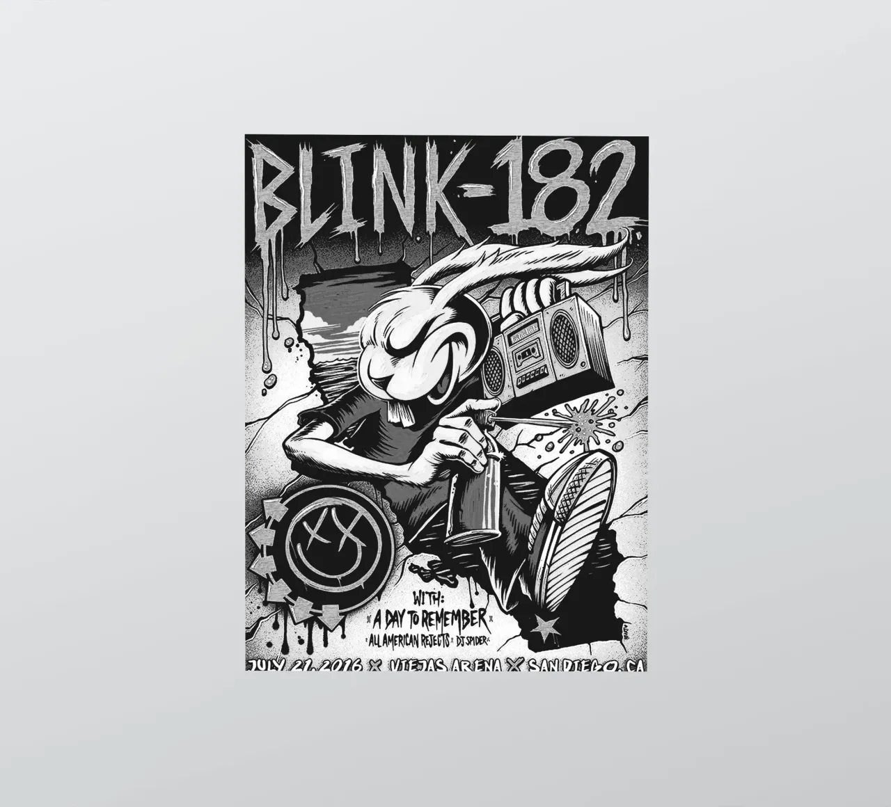 Art du groupe Blink-182 autocollant de vanhesling