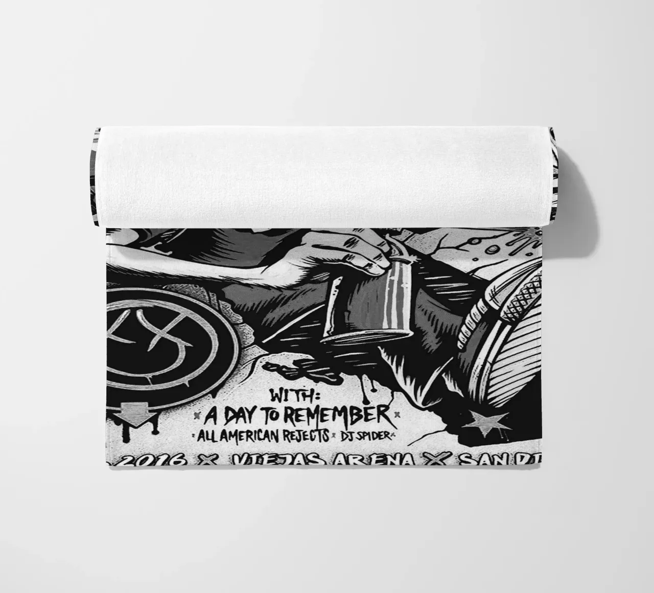 Art du groupe Blink-182 serviette de plage de vanhesling