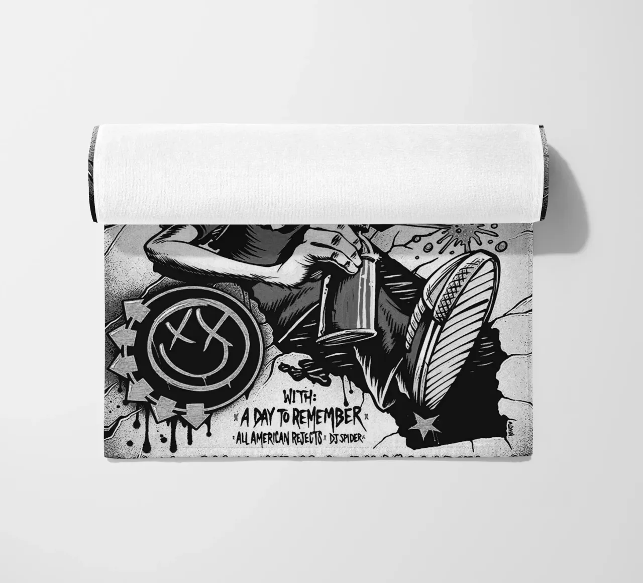 Art du groupe Blink-182 serviette de plage de vanhesling