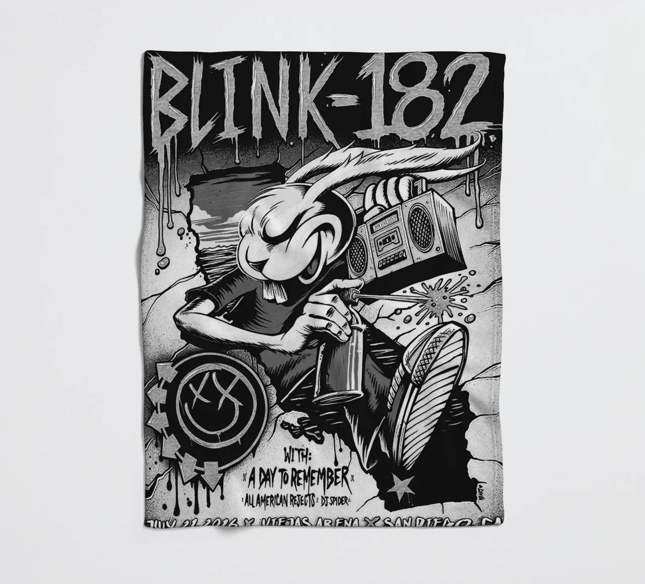 Blink-182-Bandgrafik Fleecedecke von vanhesling
