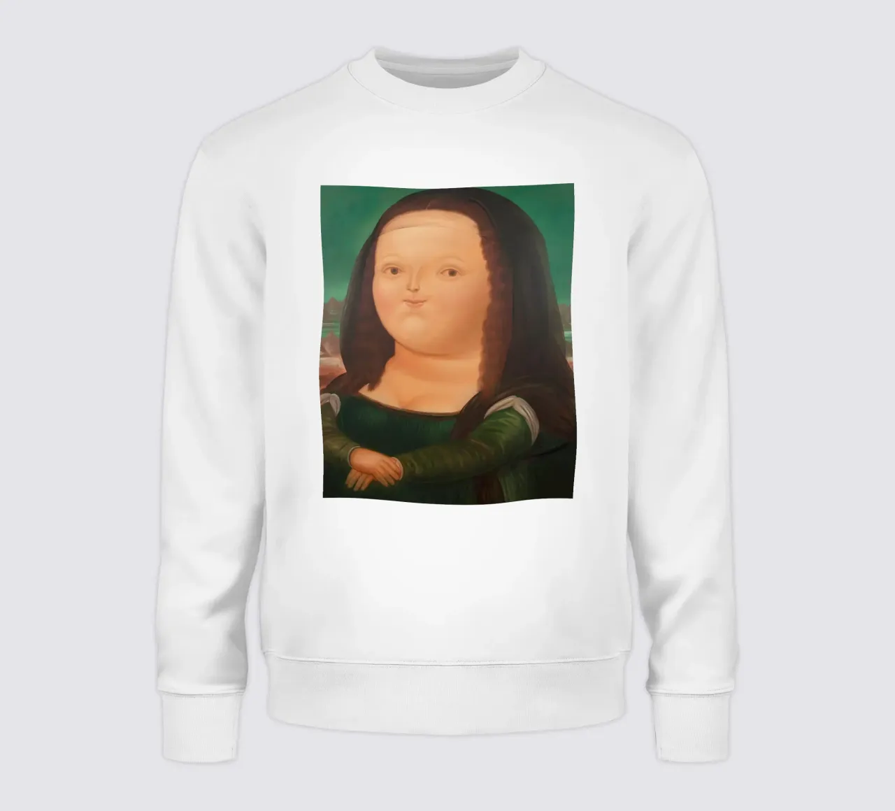 Monna Lisa di Fernando Botero felpa da Classic Art Prints