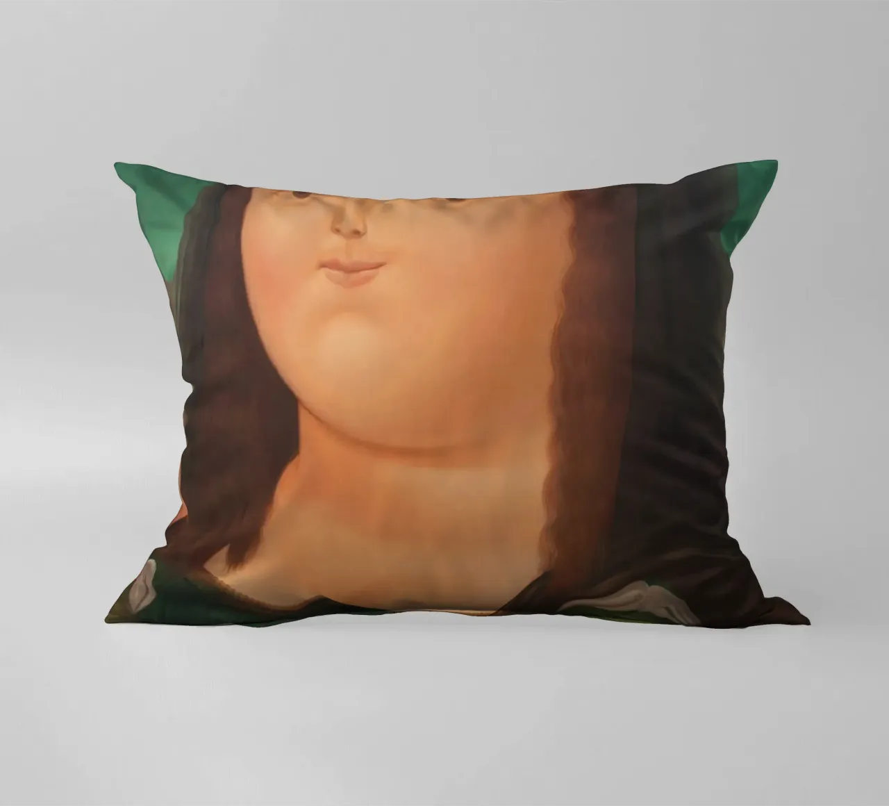 Monna Lisa di Fernando Botero cuscino da Classic Art Prints