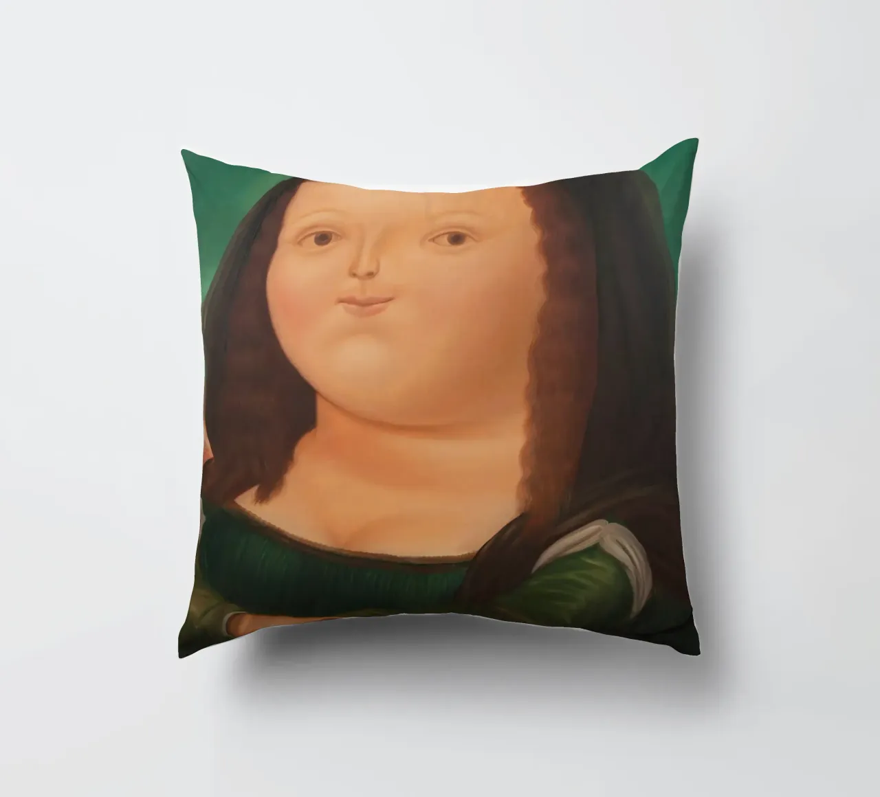 Monna Lisa di Fernando Botero cuscino da Classic Art Prints