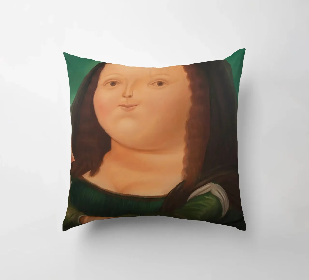 Monna Lisa di Fernando Botero cuscino da Classic Art Prints