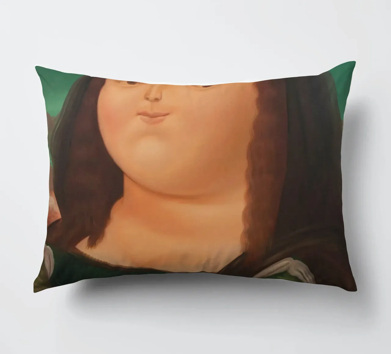 Monna Lisa di Fernando Botero cuscino da Classic Art Prints