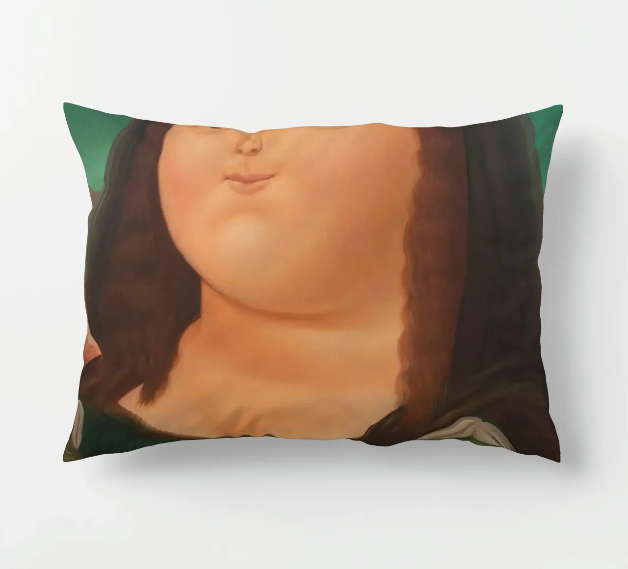 Monna Lisa di Fernando Botero cuscino da Classic Art Prints