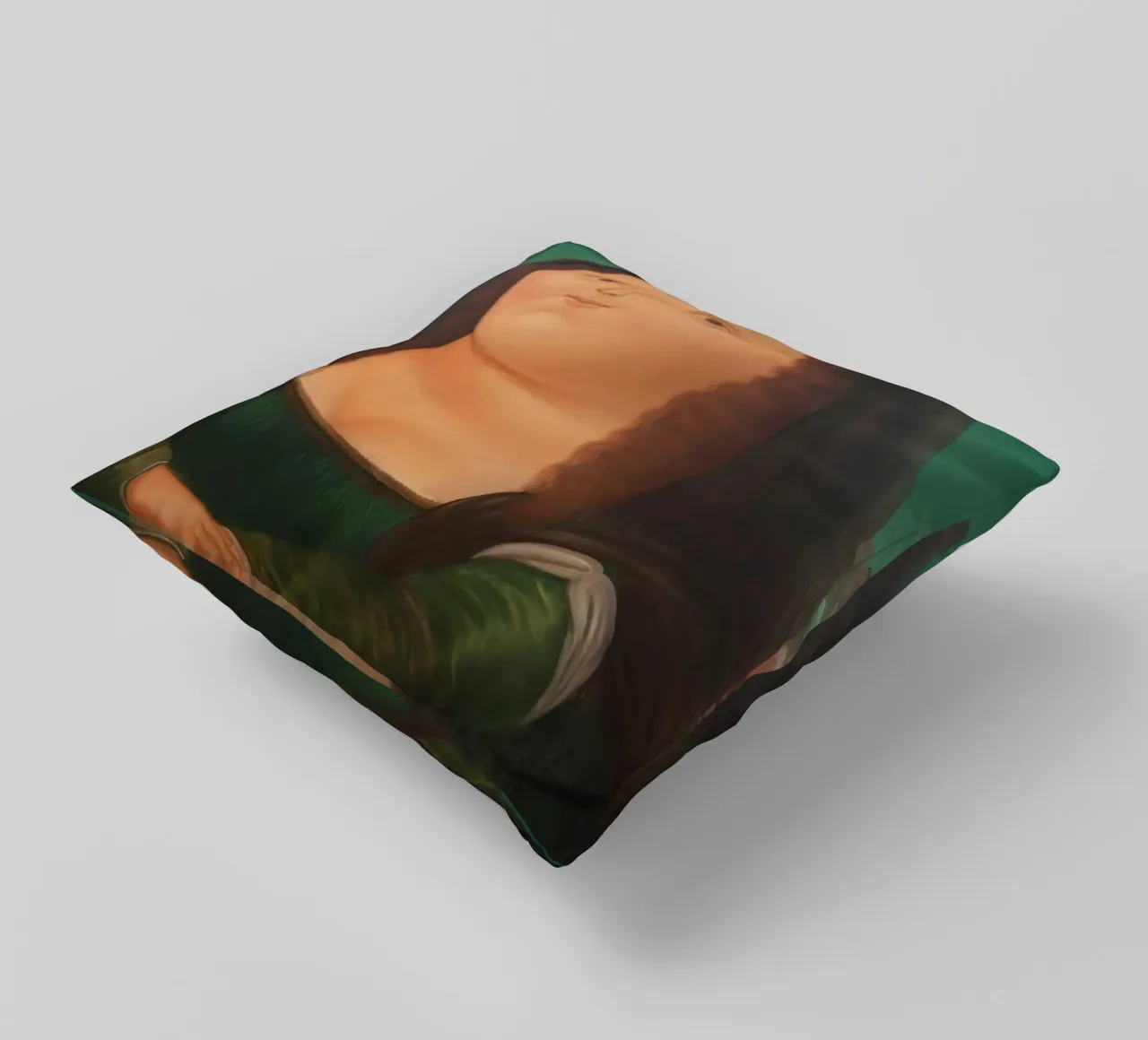 Monna Lisa di Fernando Botero cuscino da Classic Art Prints