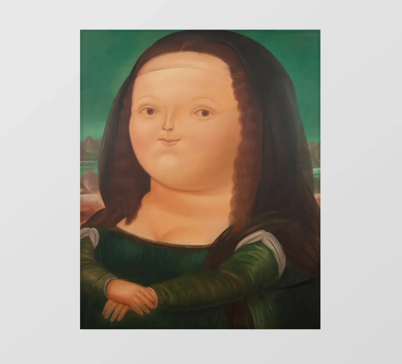 Monna Lisa di Fernando Botero pellicola backlit da Classic Art Prints