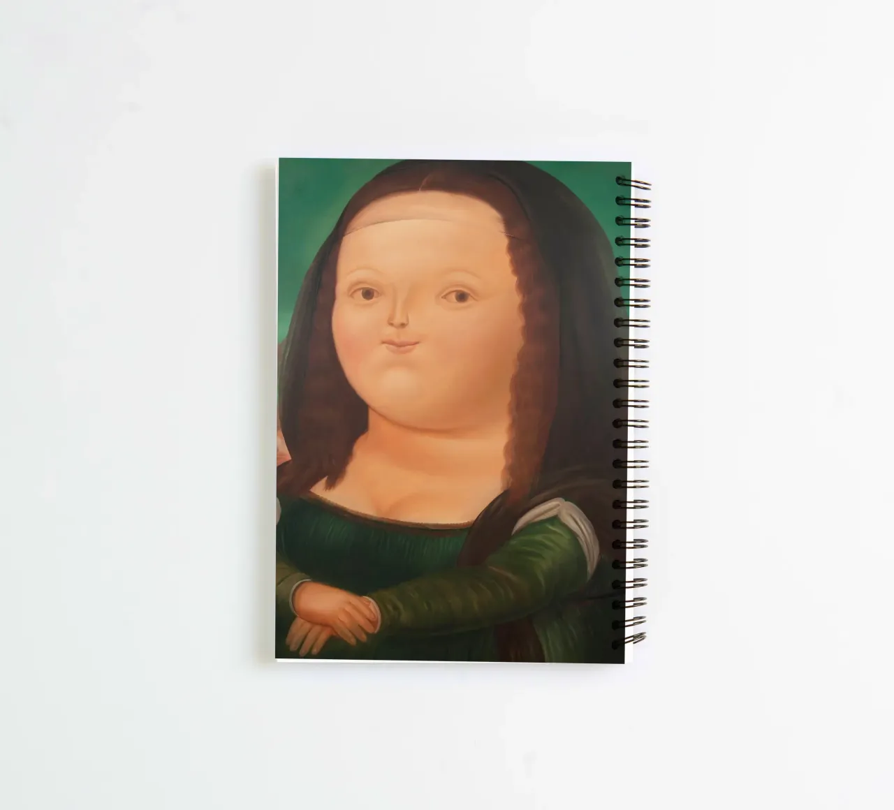 Mona Lisa by Fernando Botero spiral notebook by Classic Art Prints