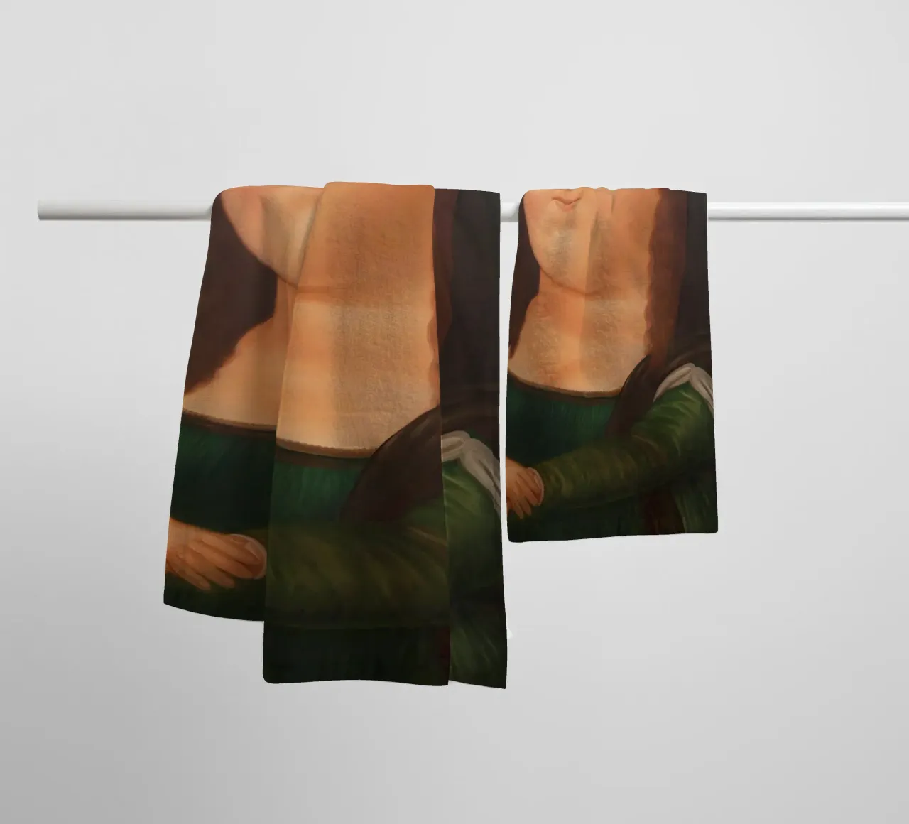 Monna Lisa di Fernando Botero asciugamano da bagno da Classic Art Prints