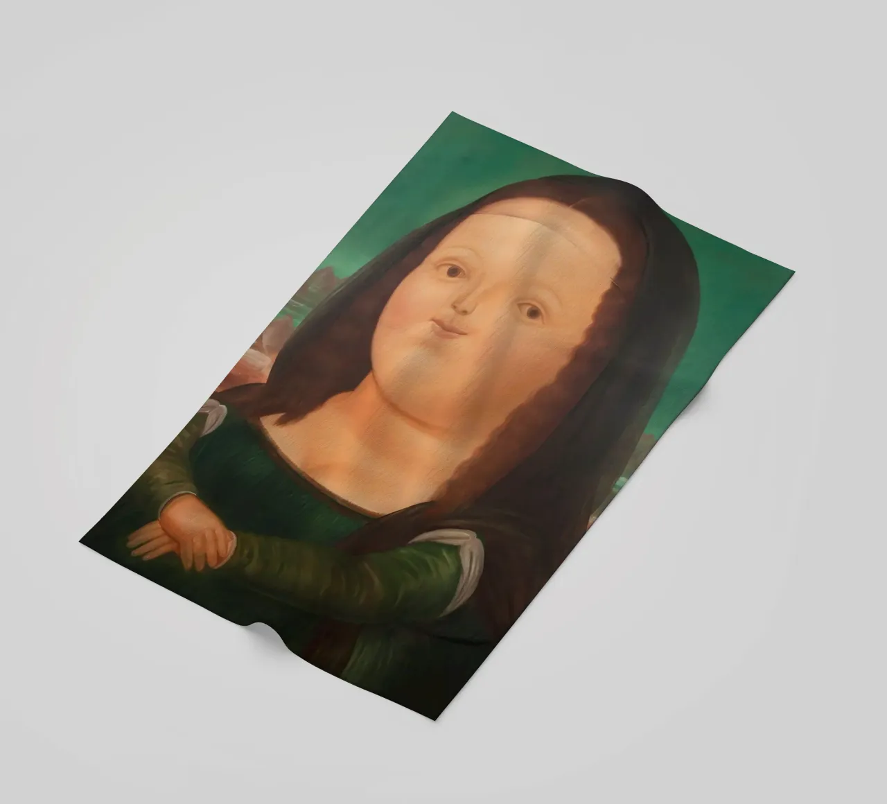 Monna Lisa di Fernando Botero telo mare da Classic Art Prints