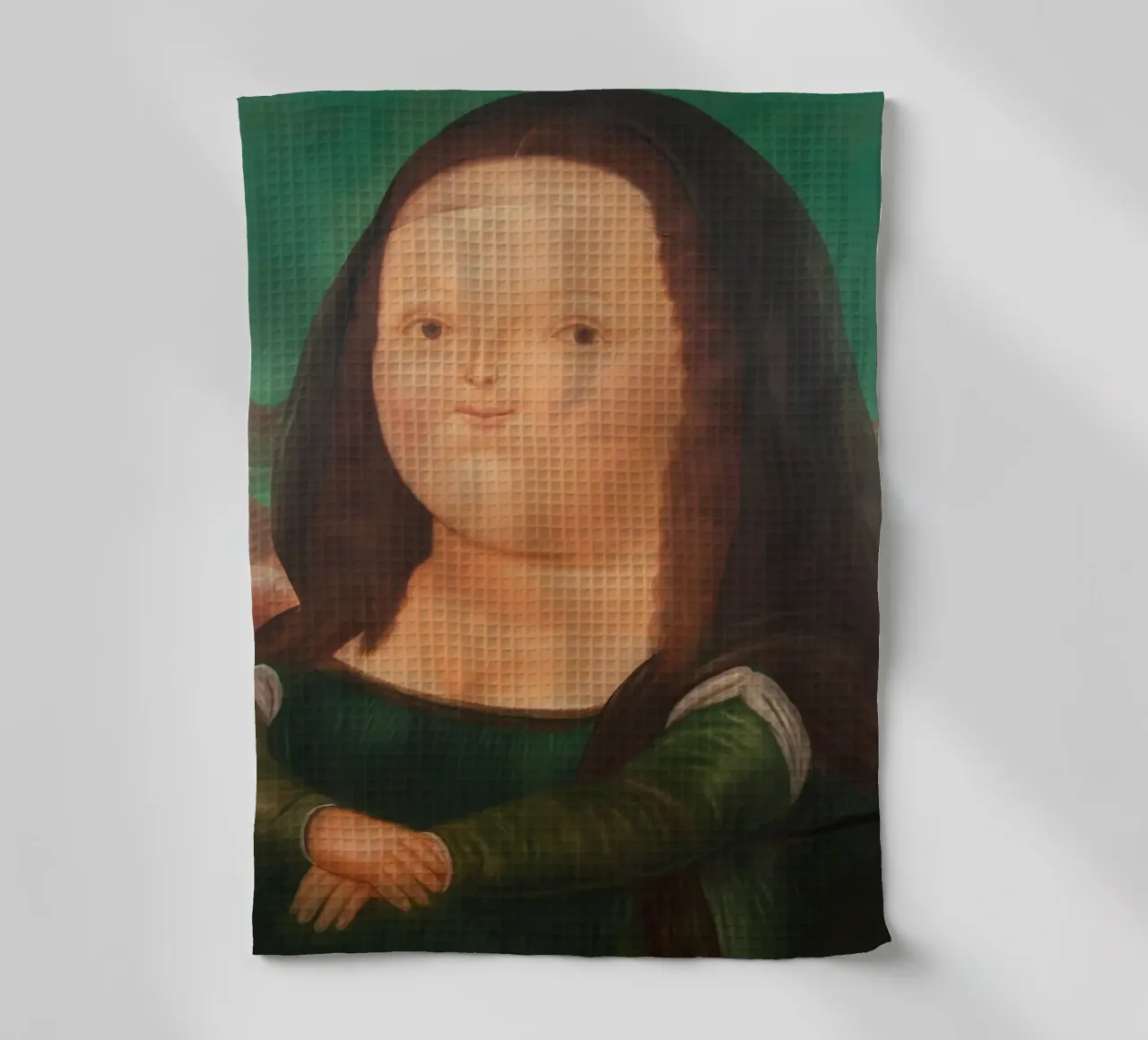 Monna Lisa di Fernando Botero canovaccio da cucina da Classic Art Prints
