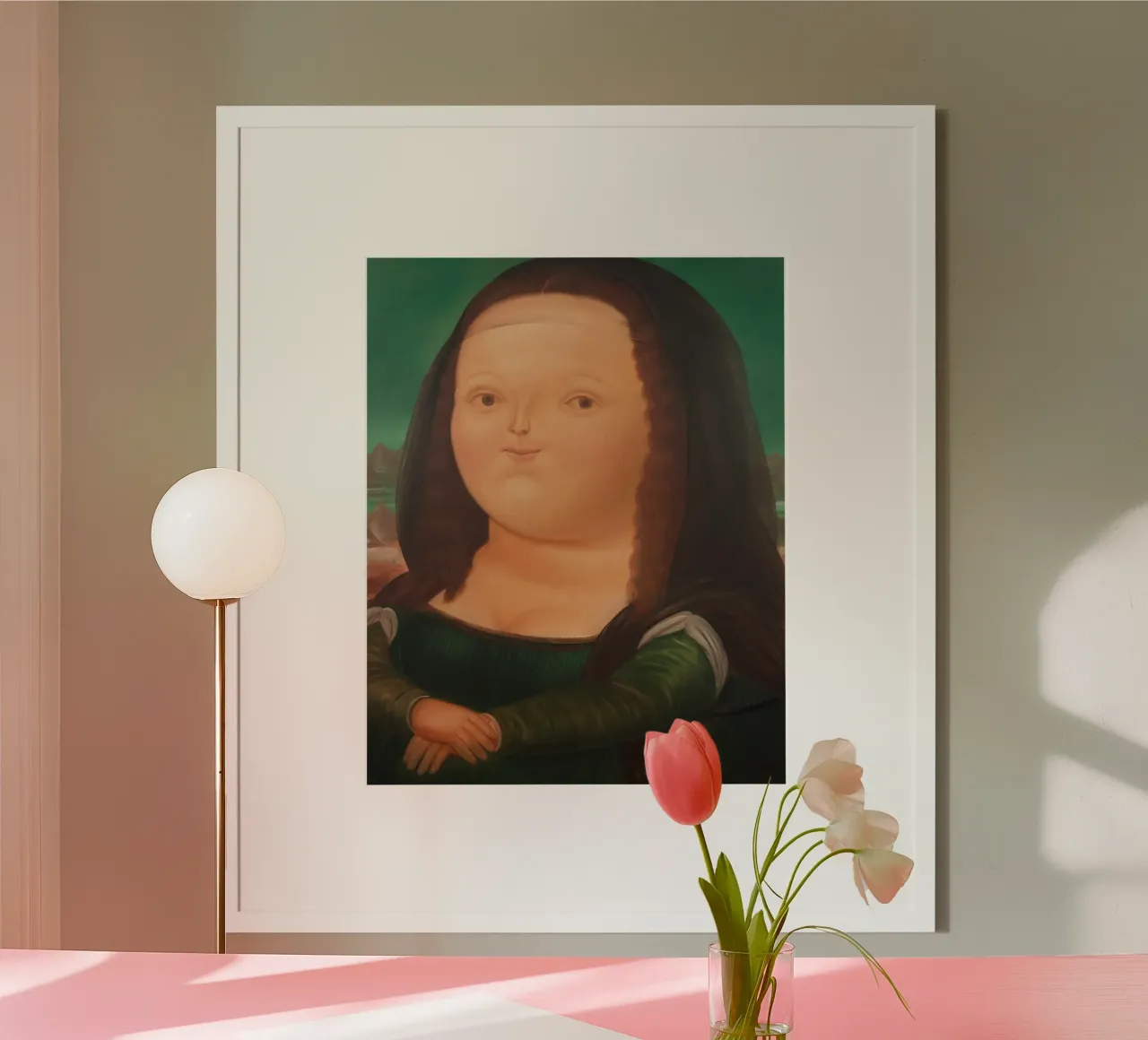 Monna Lisa di Fernando Botero carta hahnemühle da Classic Art Prints