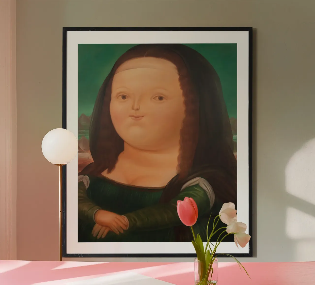 Monna Lisa di Fernando Botero carta hahnemühle da Classic Art Prints