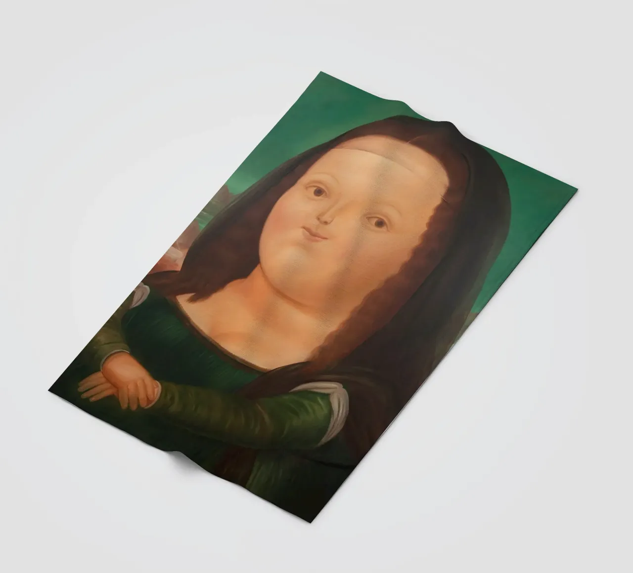 Monna Lisa di Fernando Botero coperta in pile da Classic Art Prints