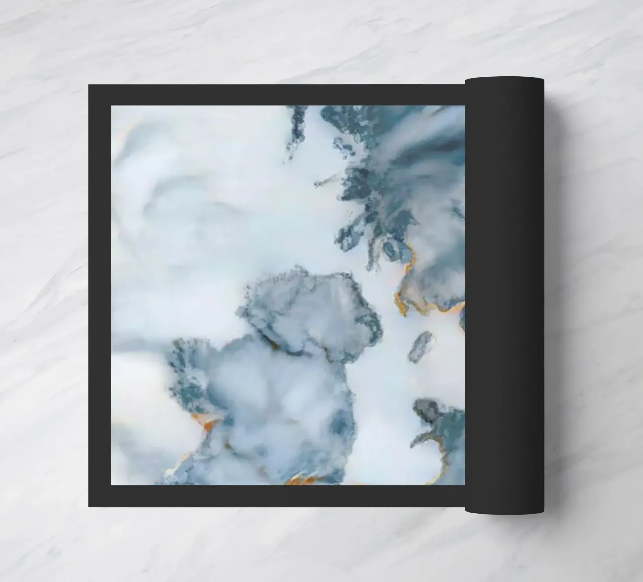 Uk Marble Map deurmat van Octavian