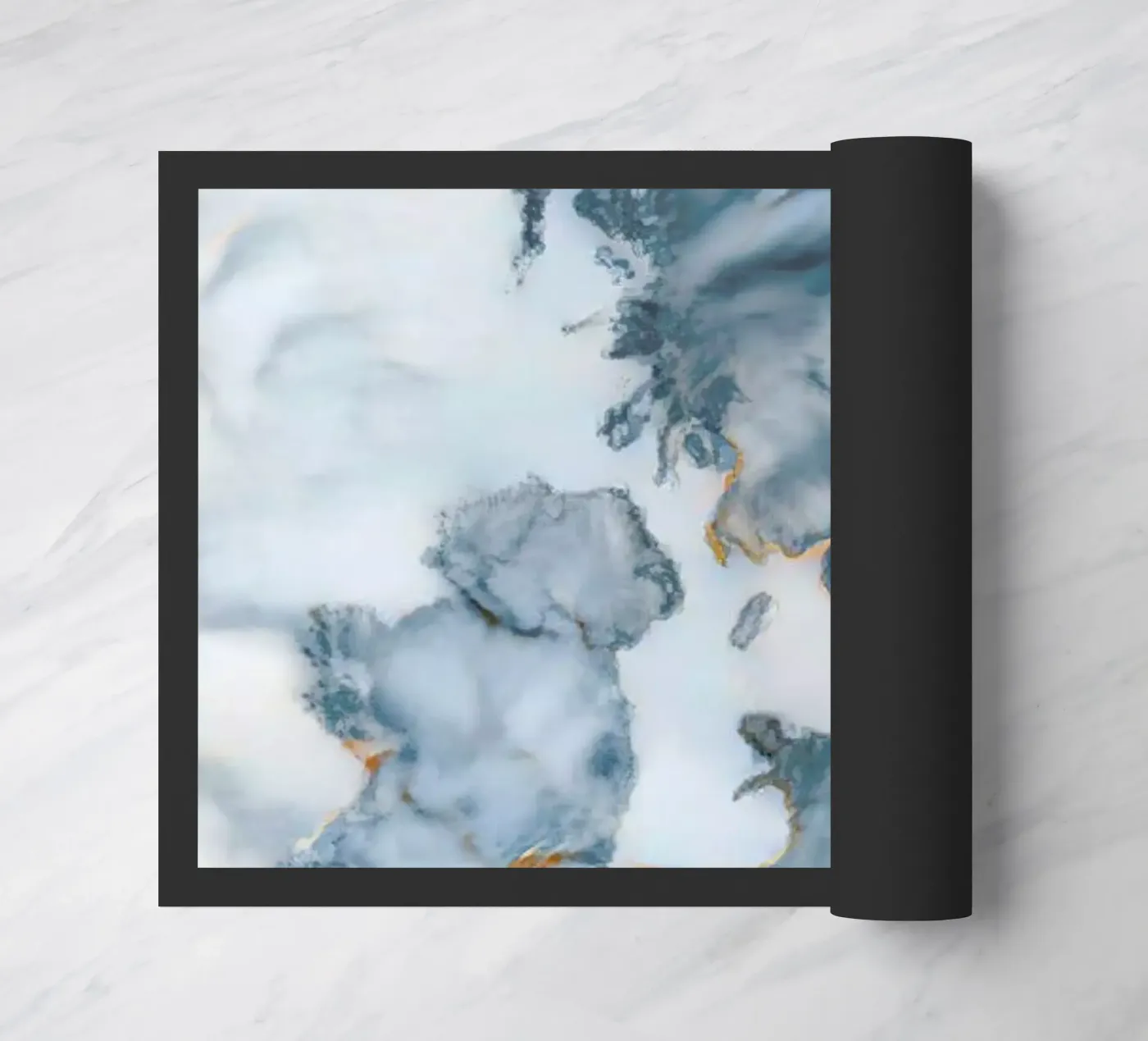 Uk Marble Map Fußmatte von Octavian