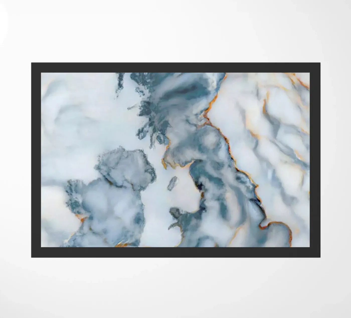 Uk Marble Map Fußmatte von Octavian