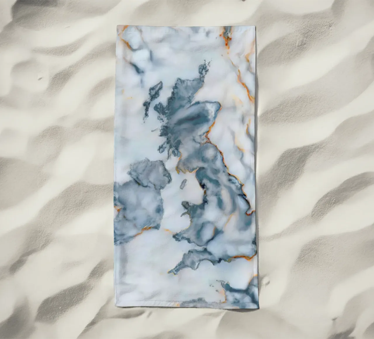 Uk Marble Map telo mare da Octavian