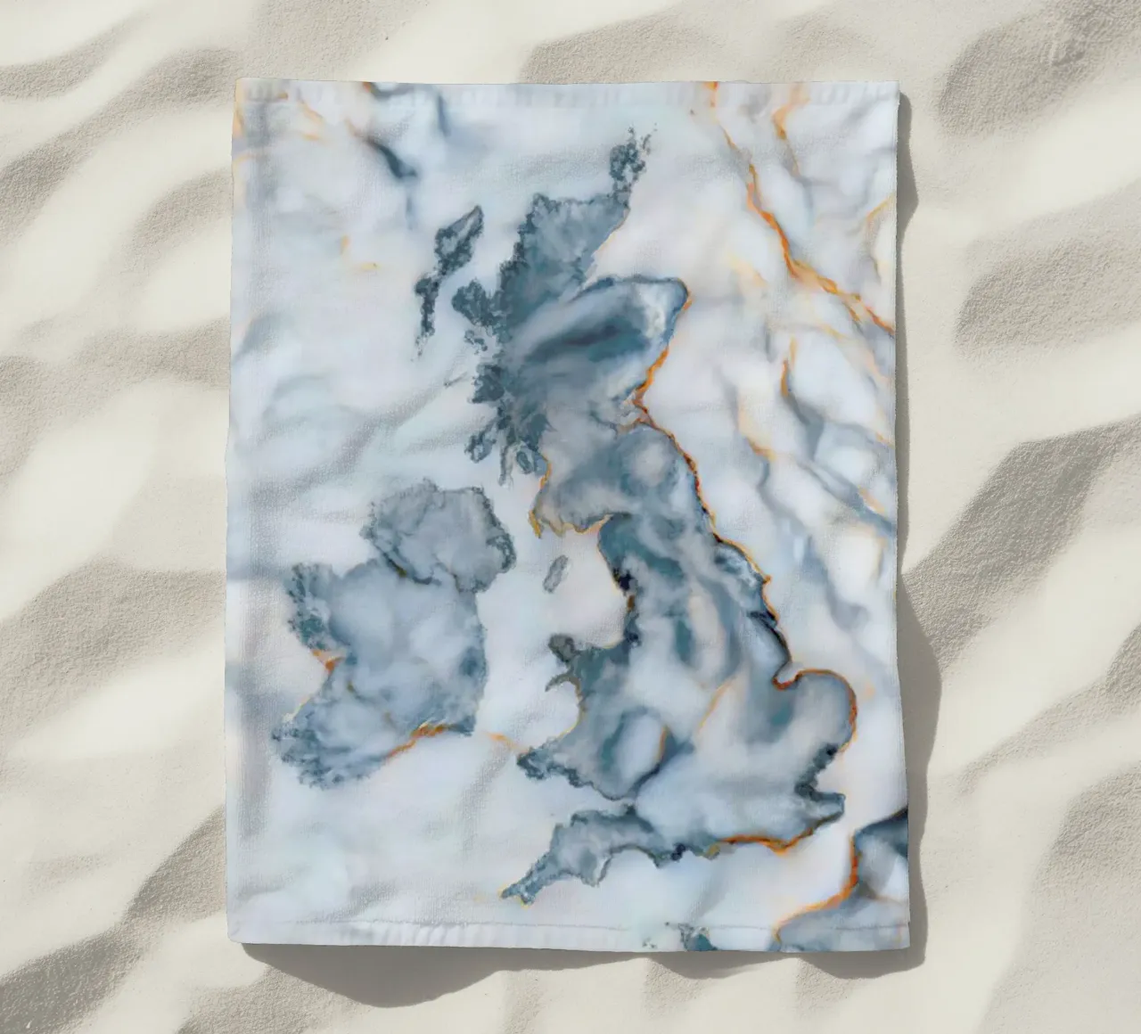 Uk Marble Map telo mare da Octavian
