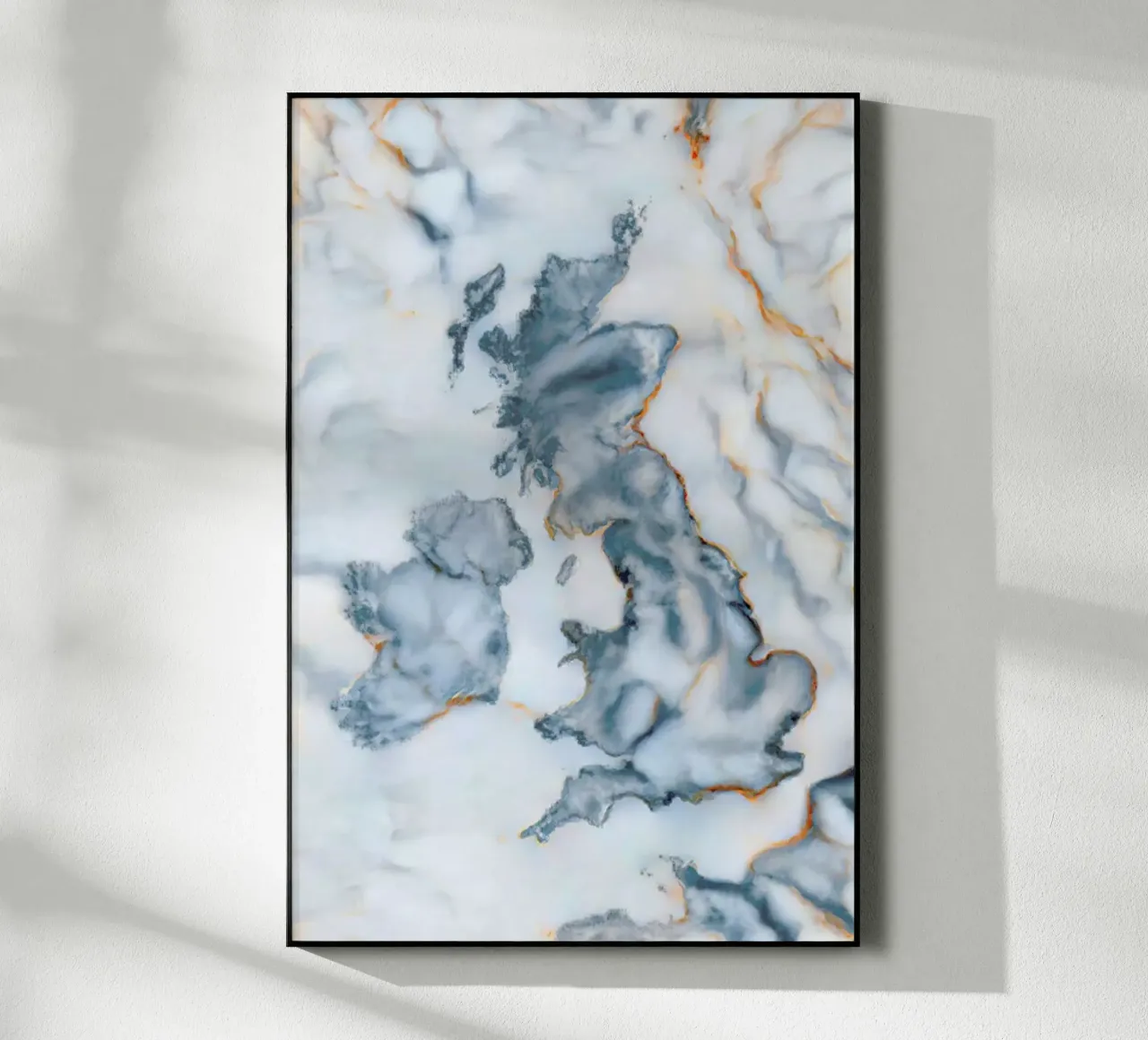Uk Marble Map plexiglass da Octavian