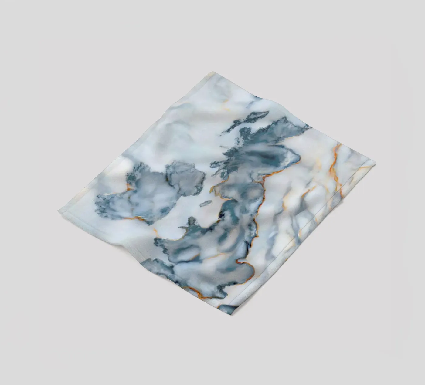 Uk Marble Map Fleecedecke von Octavian