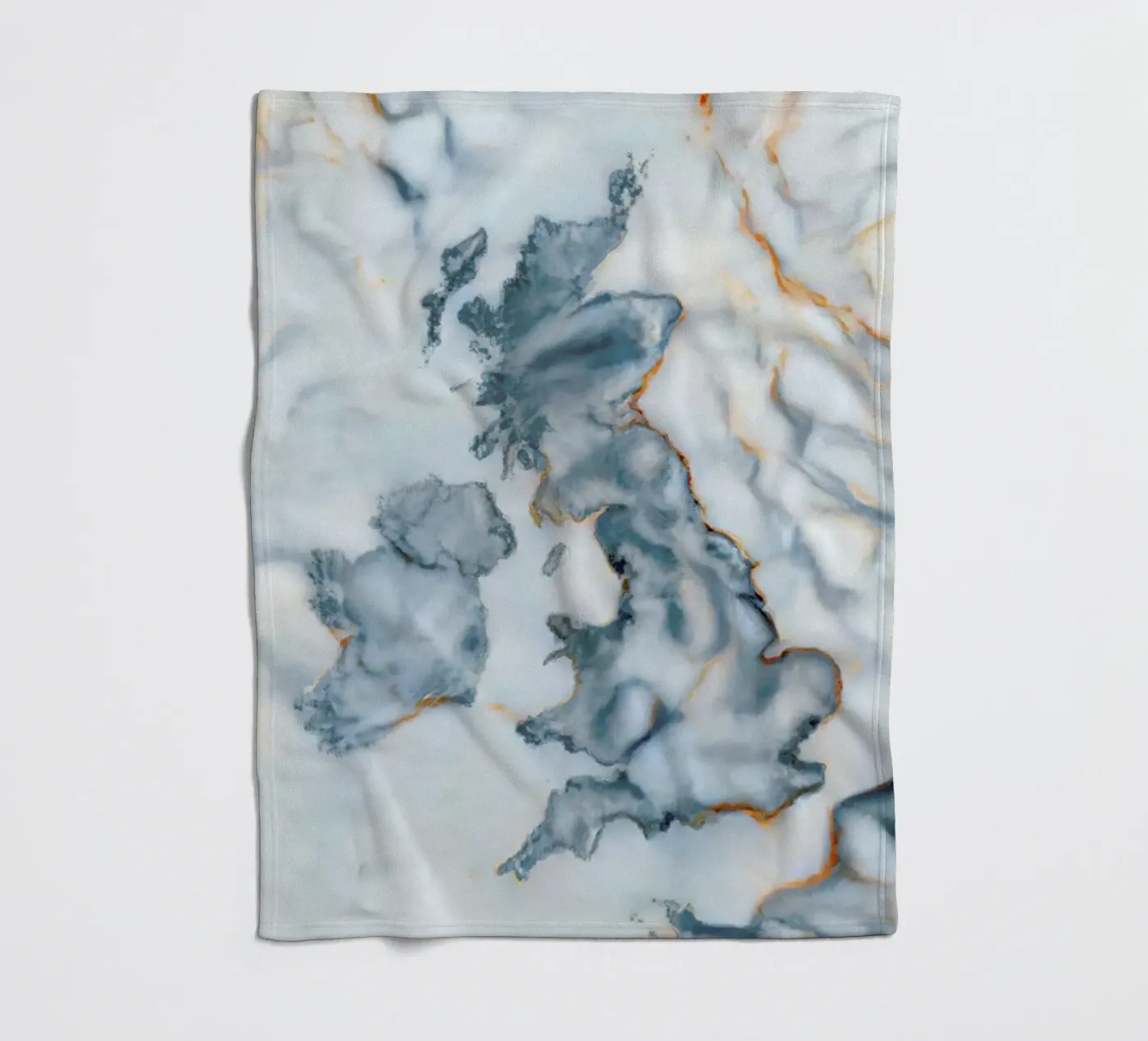 Uk Marble Map Fleecedecke von Octavian