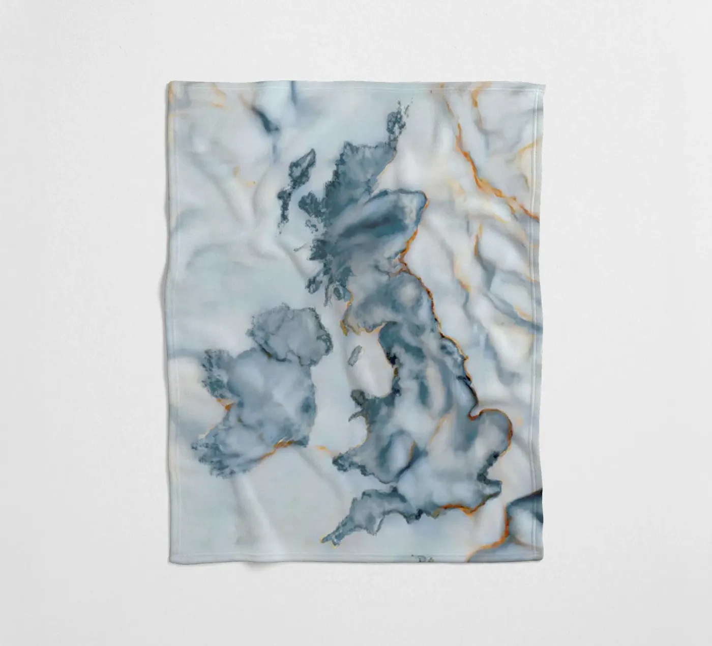 Uk Marble Map Fleecedecke von Octavian