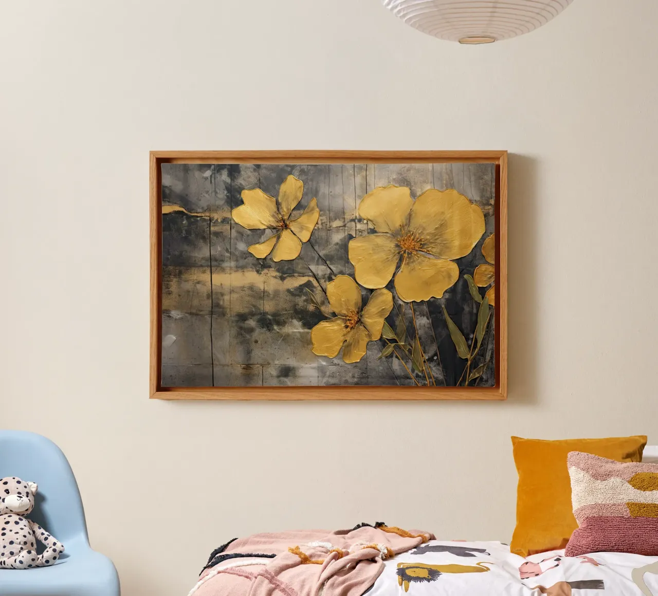 Muurkunst van Imagine canvas met Baklijst van Imagine