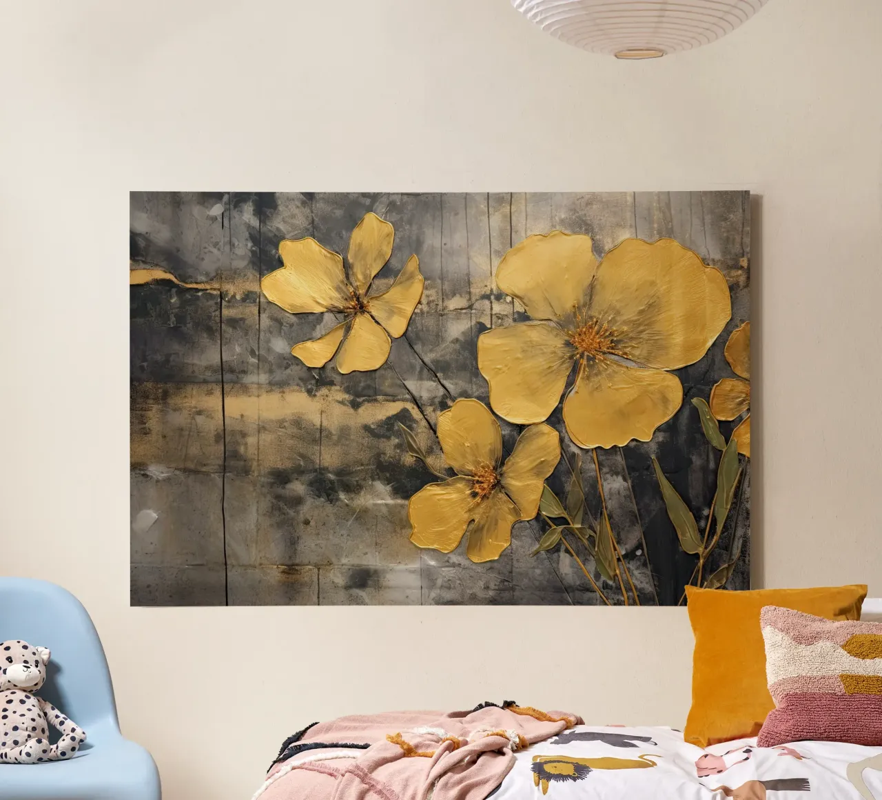 Muurkunst van Imagine canvas met Baklijst van Imagine