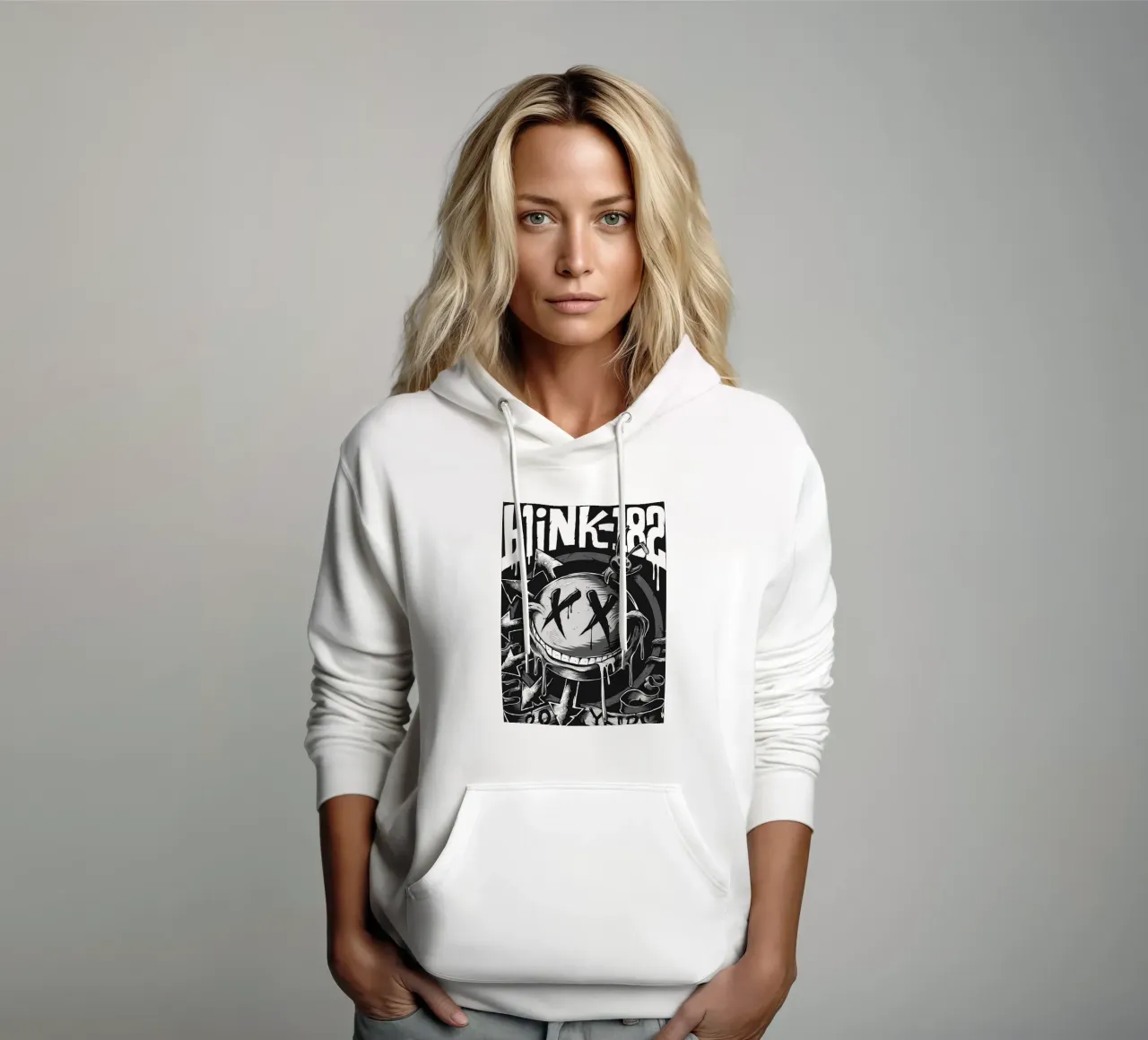 Blink-182 band art felpa con cappuccio da vanhesling