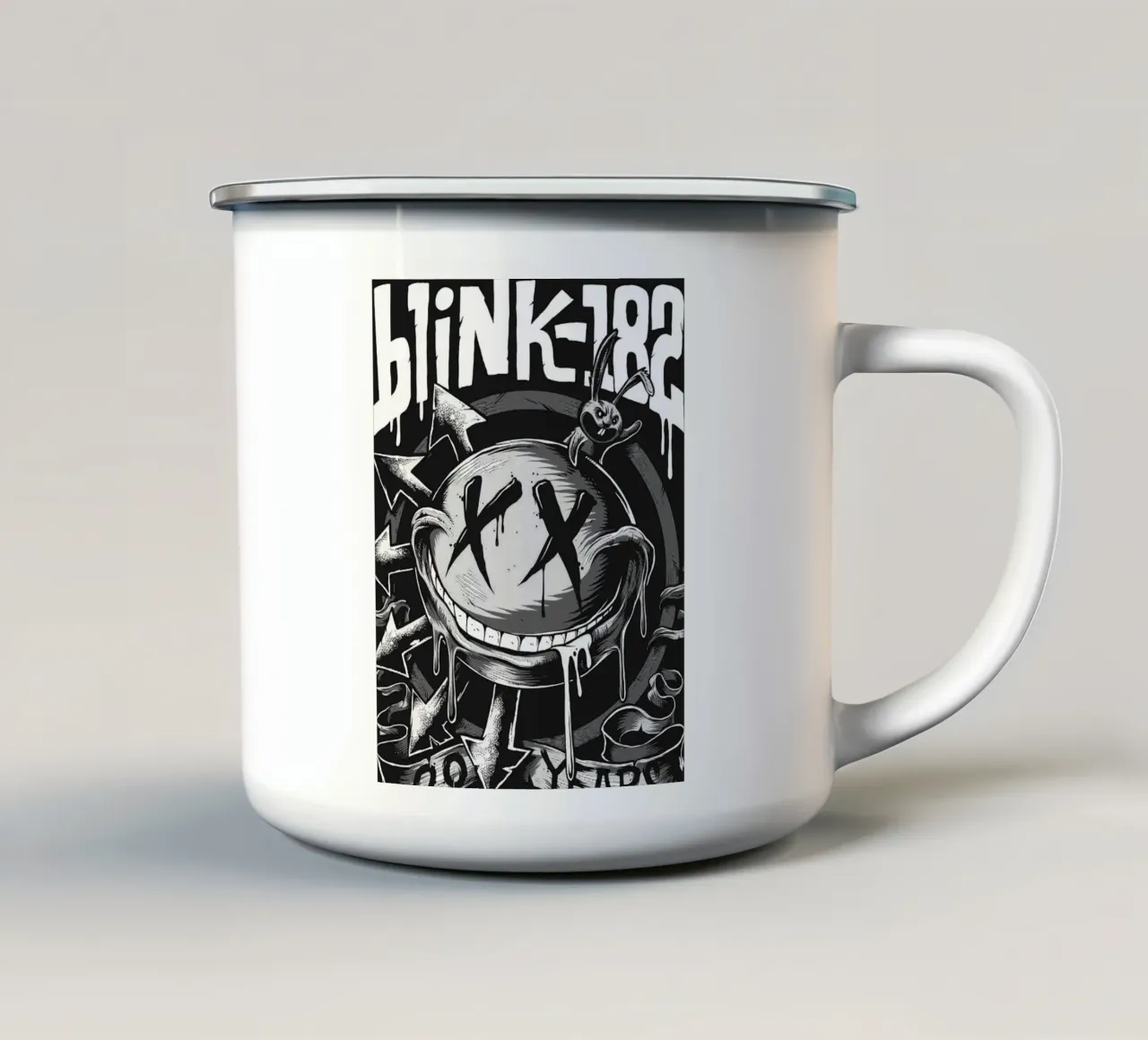 Blink-182 band art taza de esmalte de vanhesling