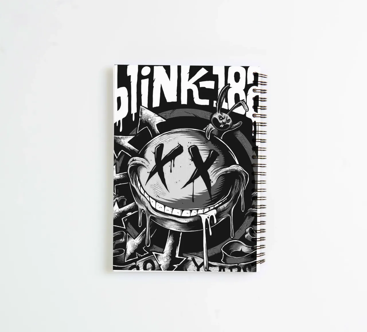 Blink-182 band art spiral notebook by vanhesling