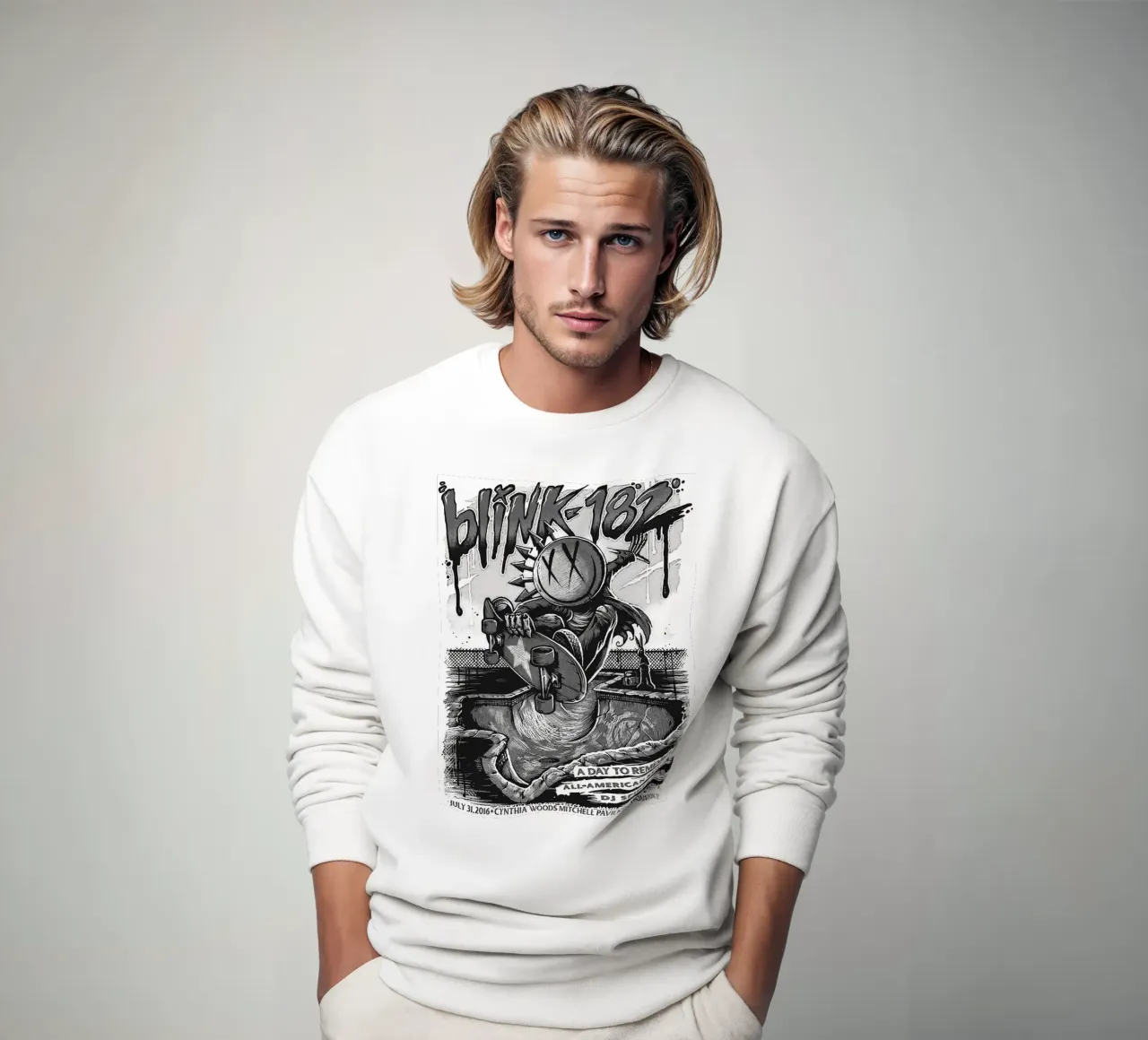 Art du groupe Blink-182 sweat de vanhesling