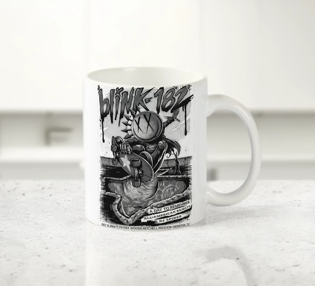 Art du groupe Blink-182 mug en céramique de vanhesling