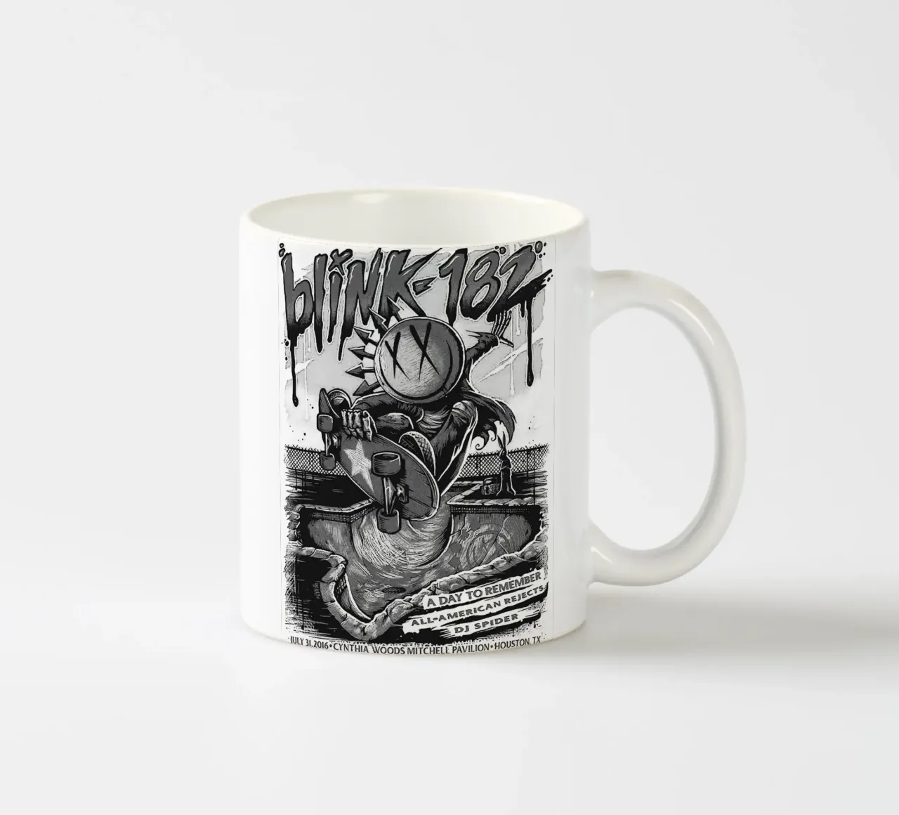 Art du groupe Blink-182 mug en céramique de vanhesling