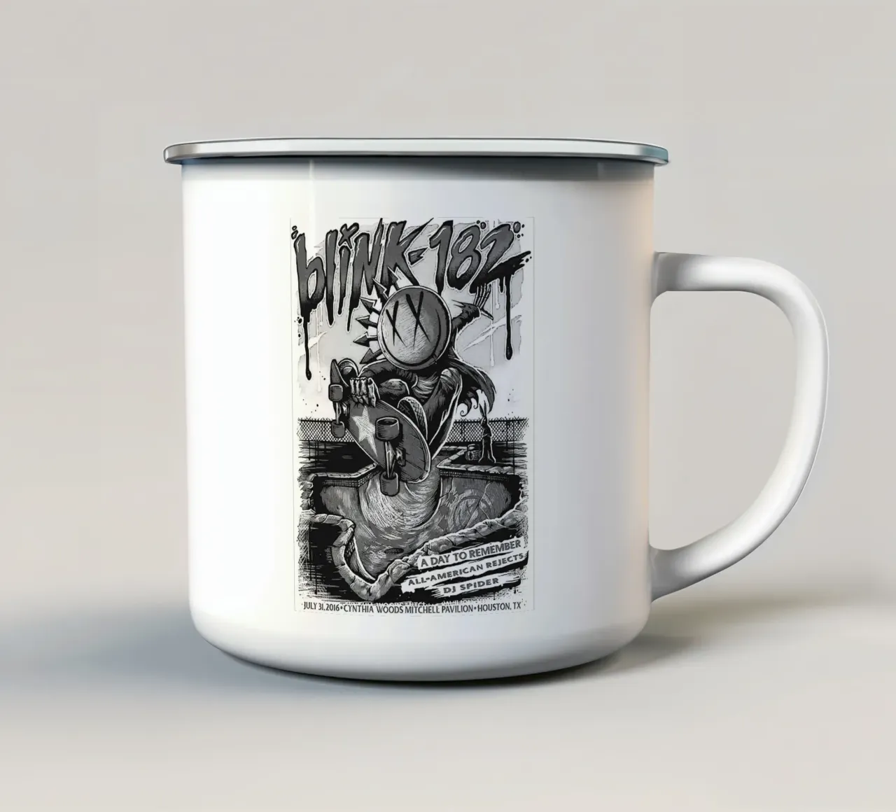 Art du groupe Blink-182 mug en émail de vanhesling