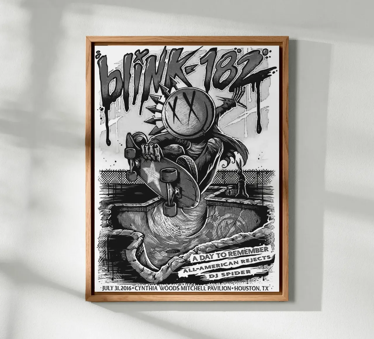 Art du groupe Blink-182 alu dibond de vanhesling
