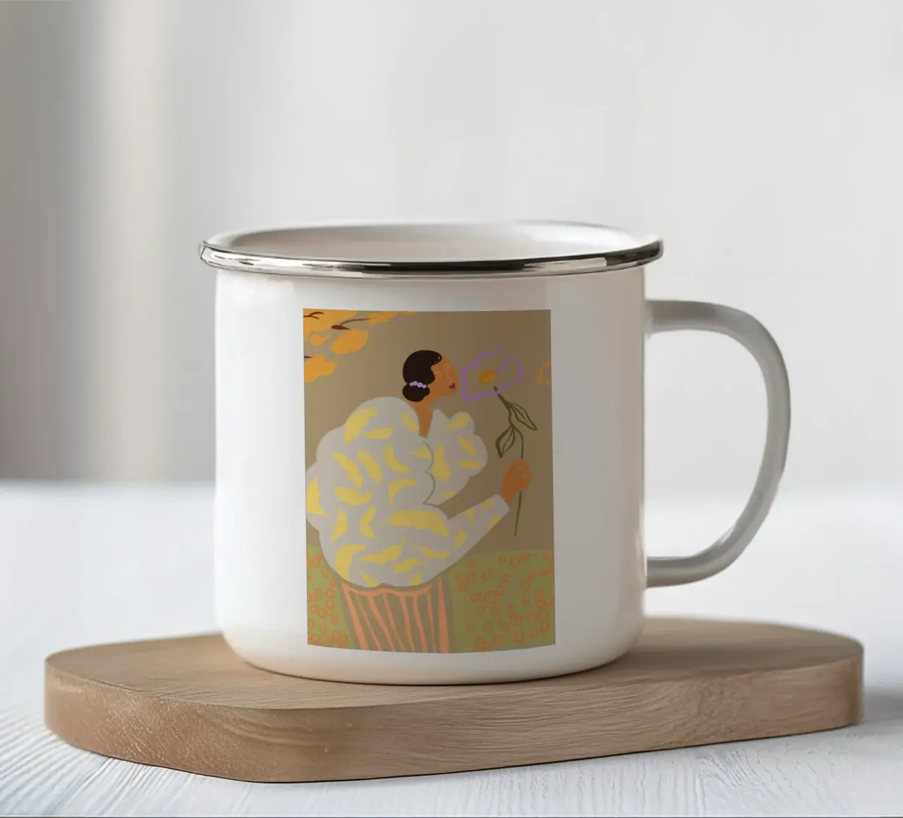 Flourish tazza in smalto da Arty Guava