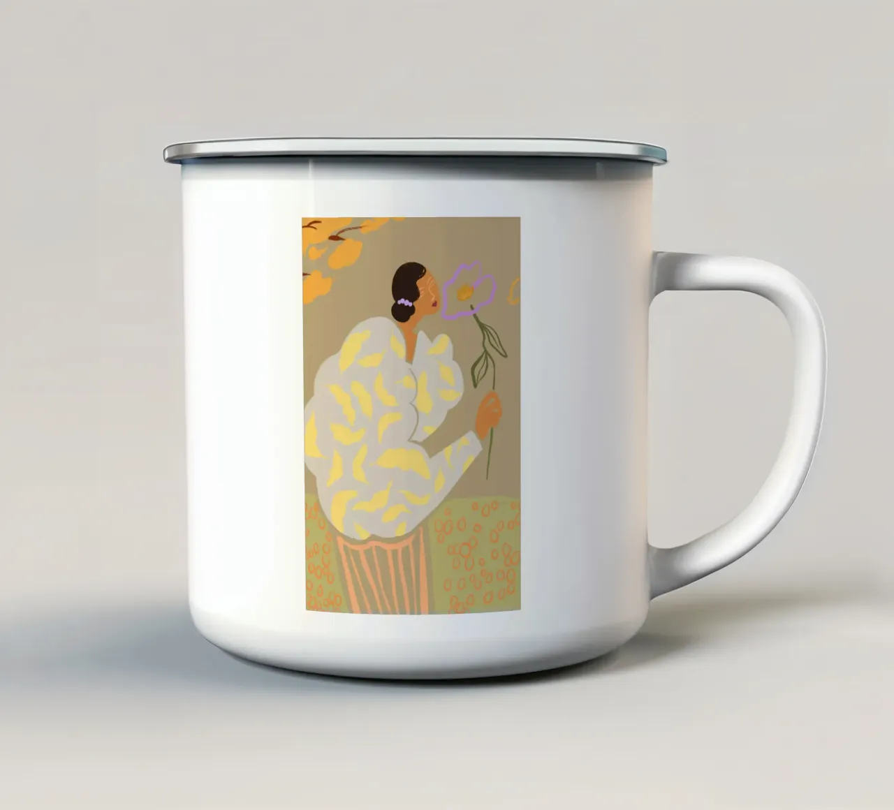 Flourish tazza in smalto da Arty Guava