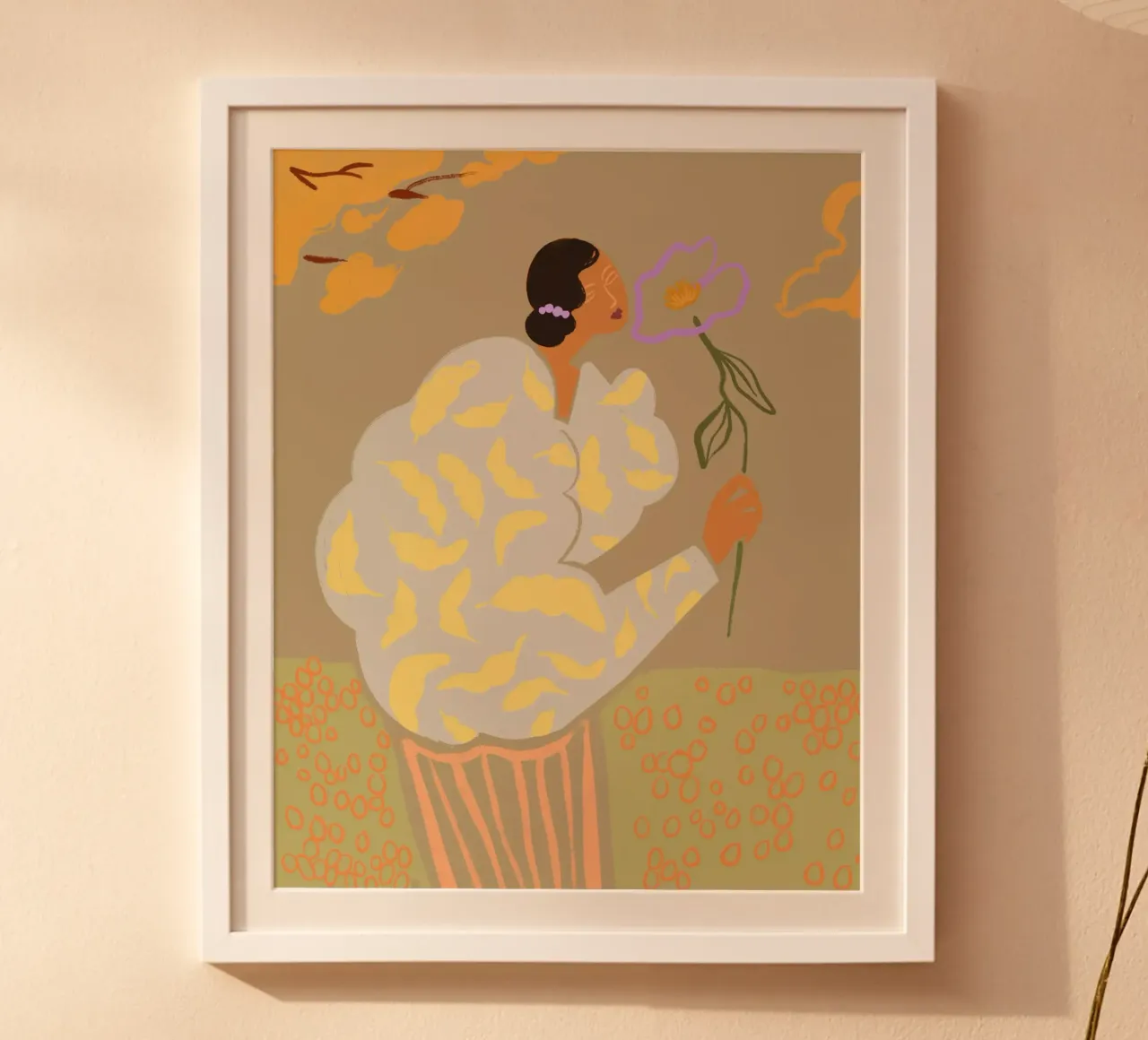Flourish poster con telaio in legno da Arty Guava