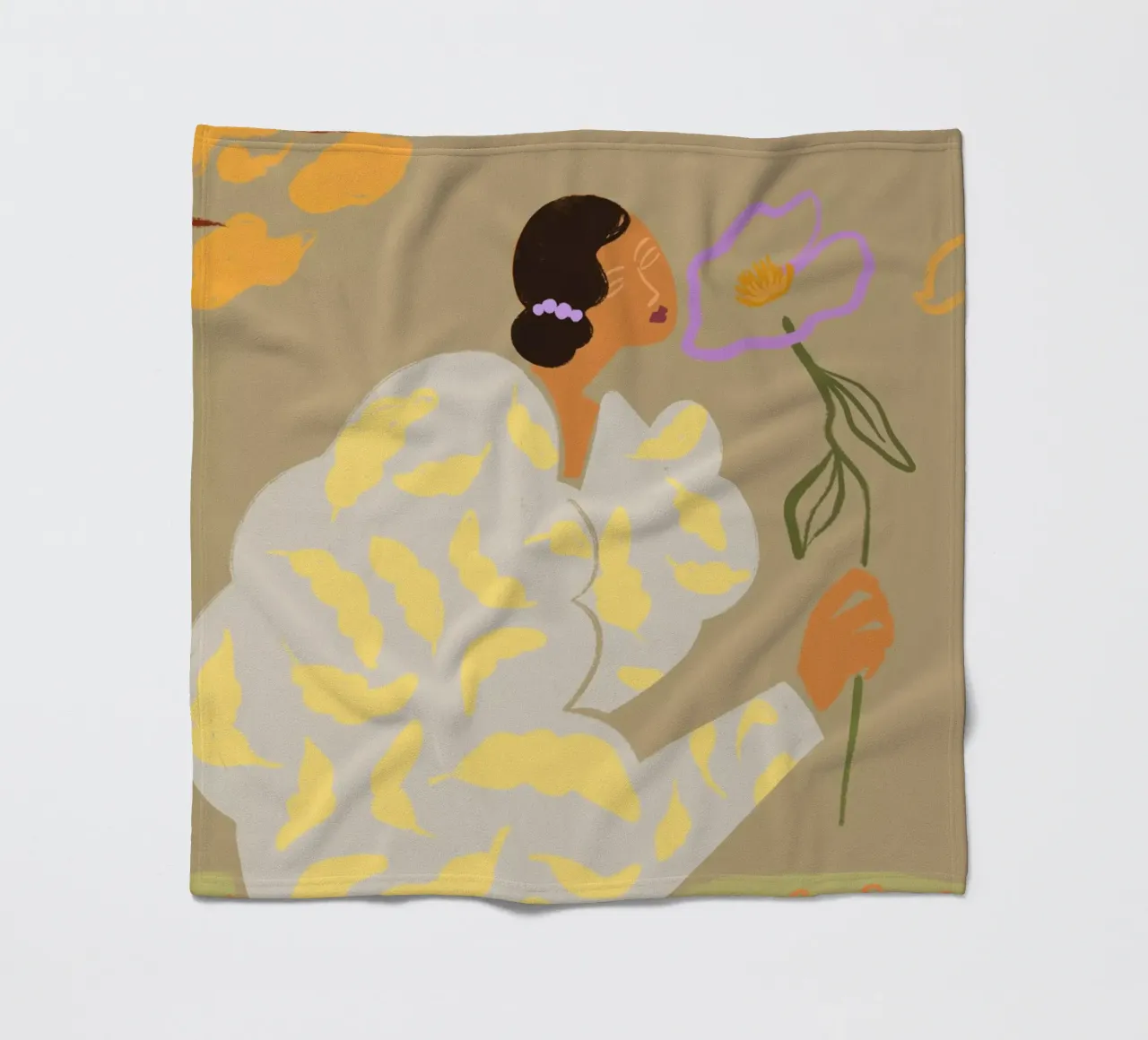 Flourish fleece blanket by Arty Guava