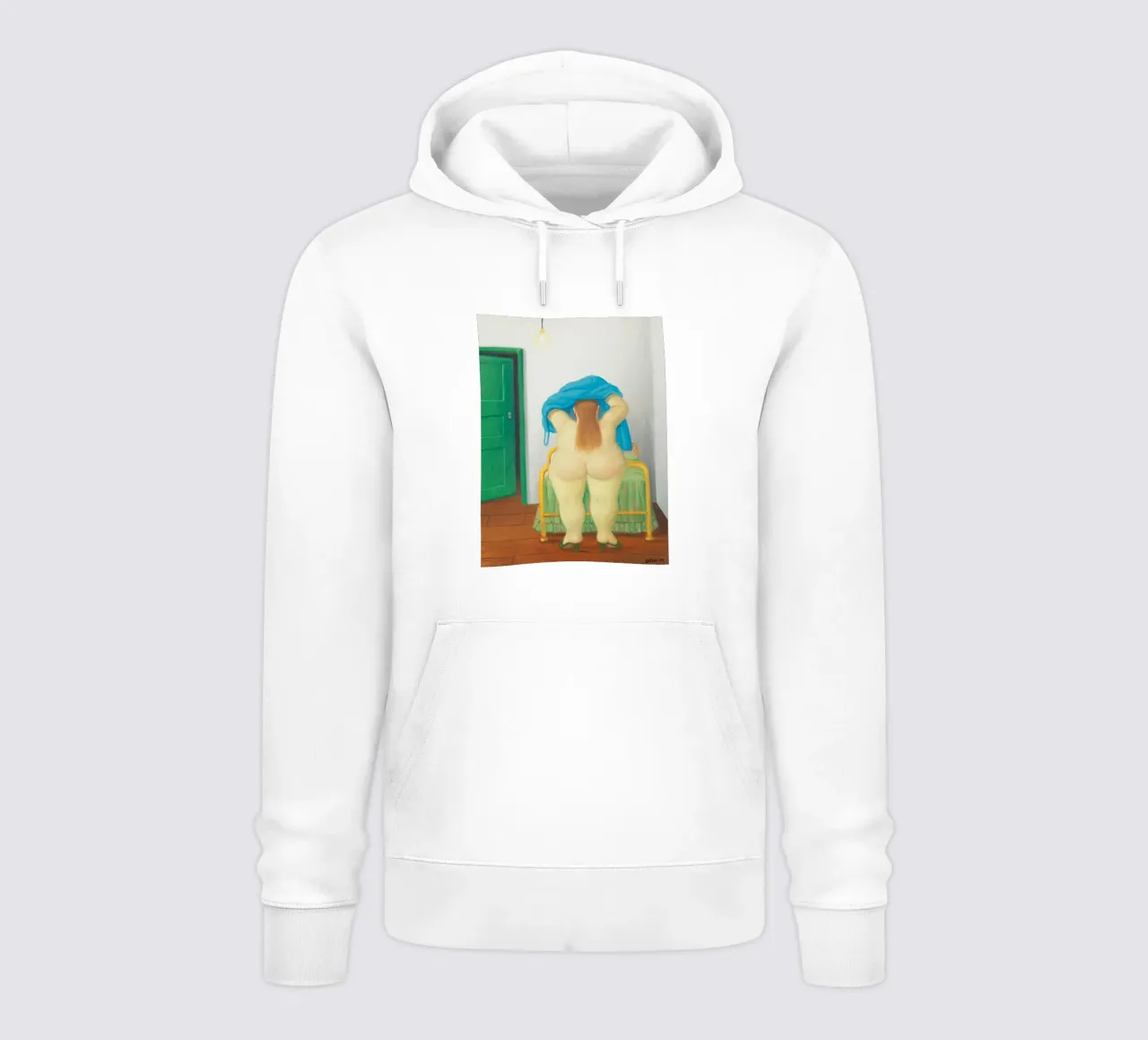 "Donna svestita" di Fernando Botero felpa con cappuccio da Classic Art Prints