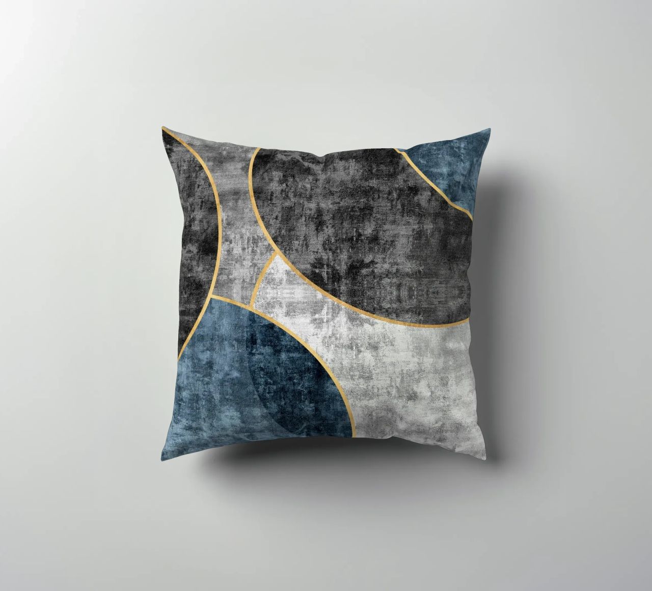 abstract art circles textures cuscino da vintageshop