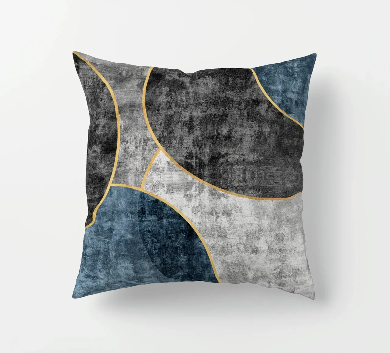 abstract art circles textures decorative cushion by vintageshop