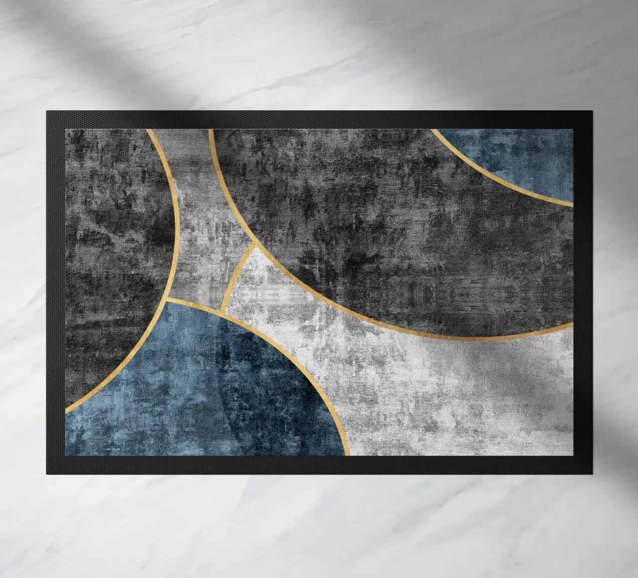 abstract art circles textures deurmat van vintageshop