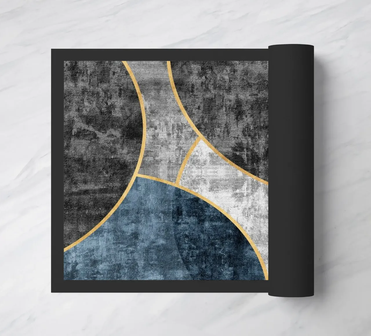 abstract art circles textures deurmat van vintageshop