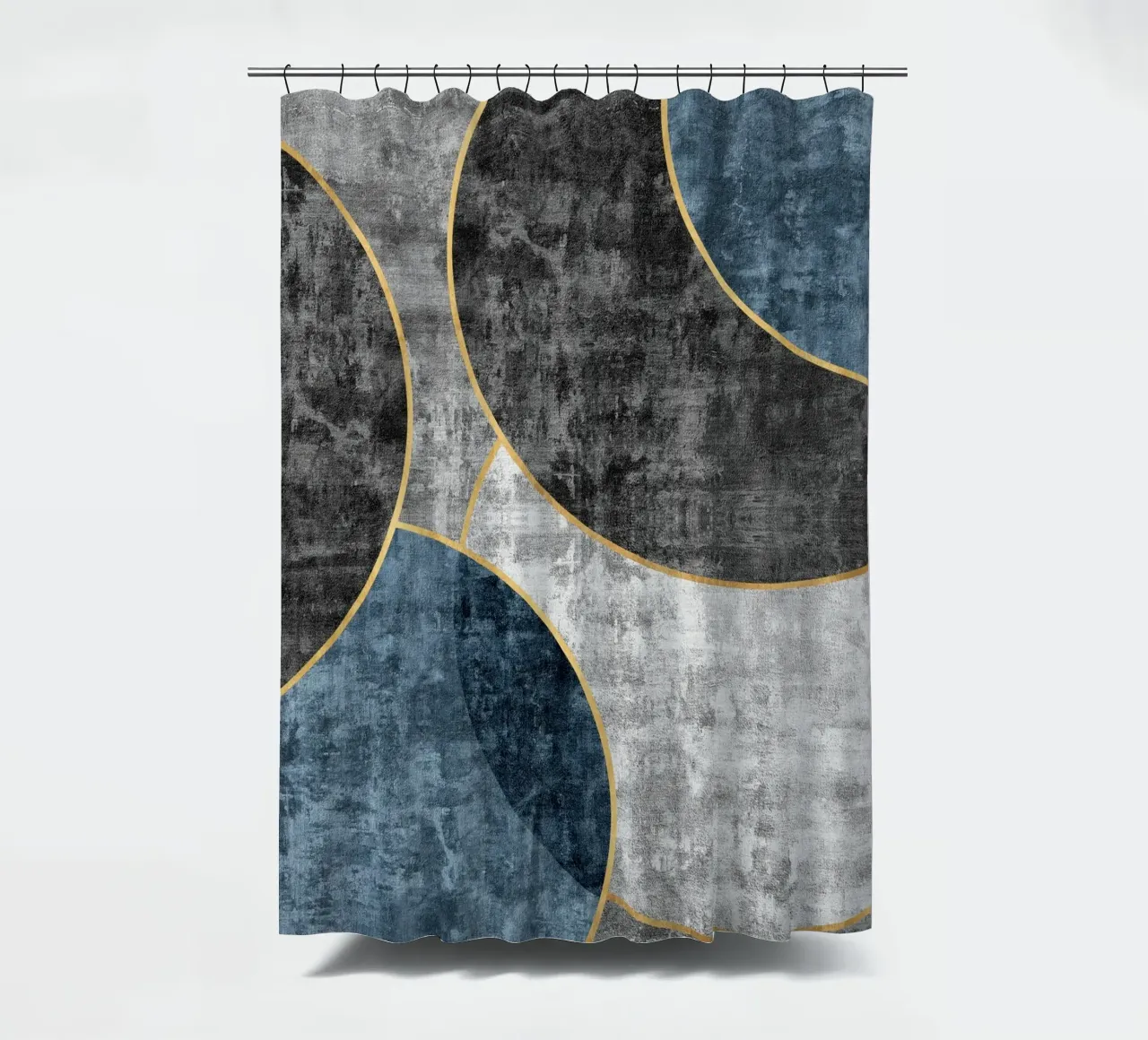 abstract art circles textures tenda da doccia da vintageshop