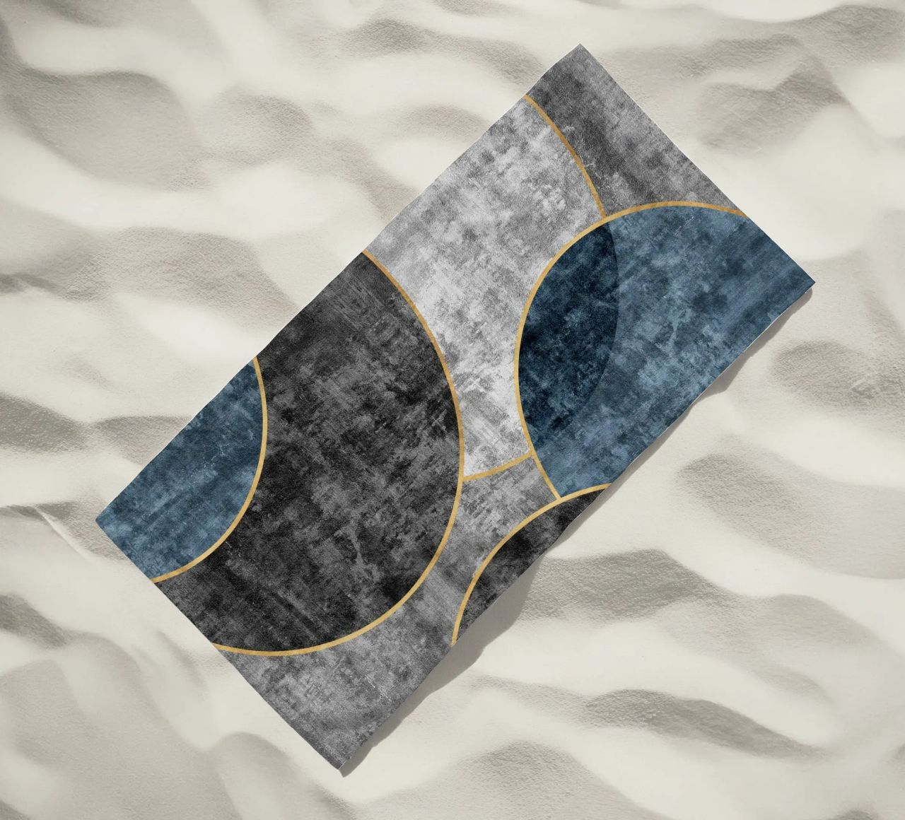 abstract art circles textures telo mare da vintageshop